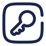Key Square SVG Icon